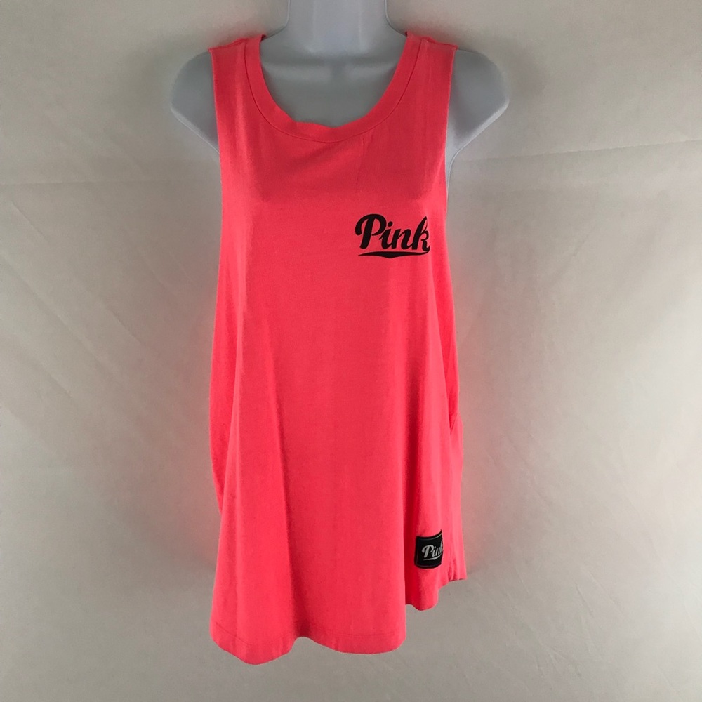 Neon pink Victoria’s Secret tank top